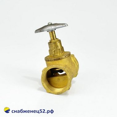 Вентиль латунный для трубы ВГП ду 40 (15Б3р)